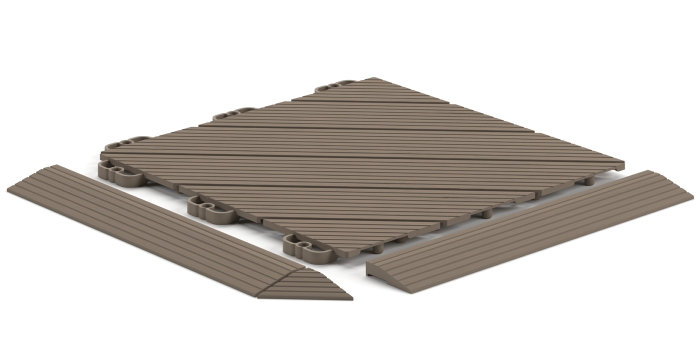 Golvplatta Deck45 Soft Brown 11-pack Hestra